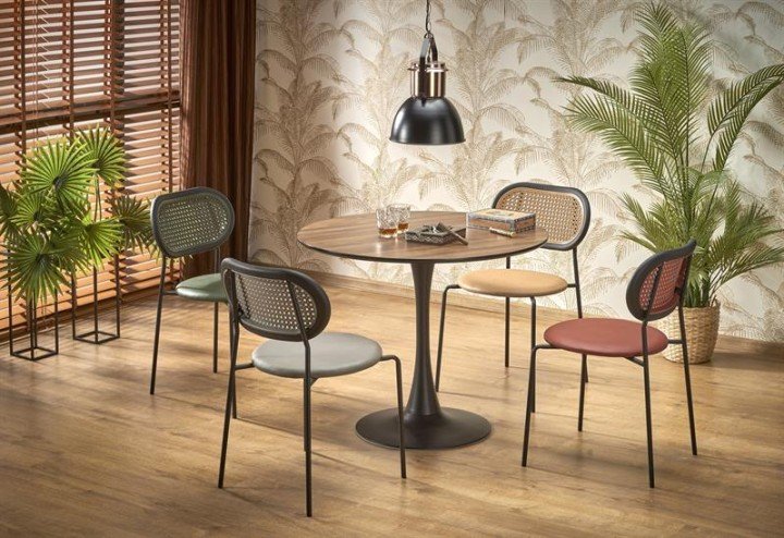 Стол Halmar OLMO Золотой дуб / Черный